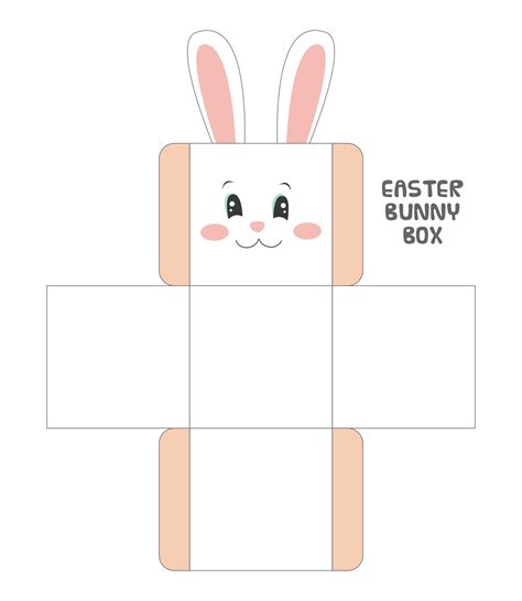 Printable Easter Bunny Box Template